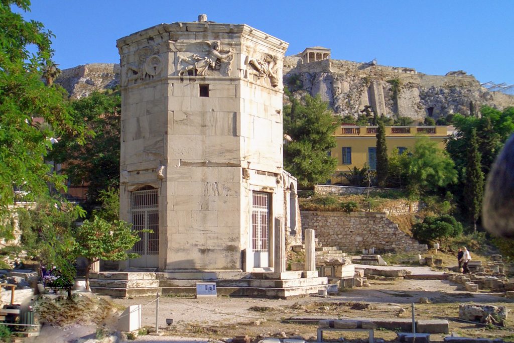 Tower of the Winds in Athens, Greece