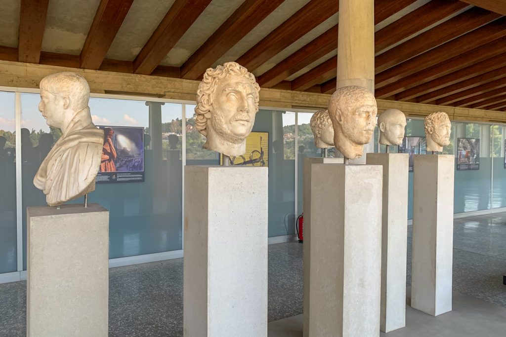 Busts at the New Acropolis Museum in Athens, Greece