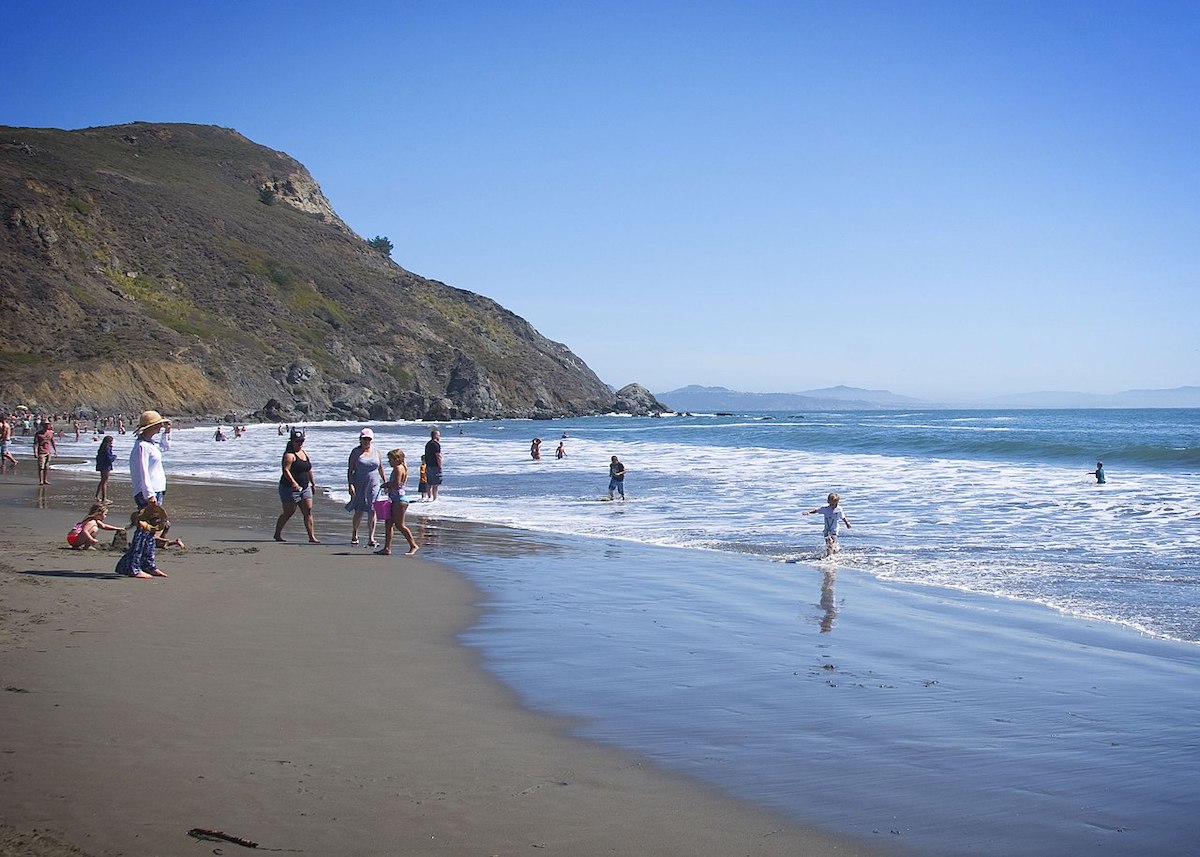 People at Muir Beach