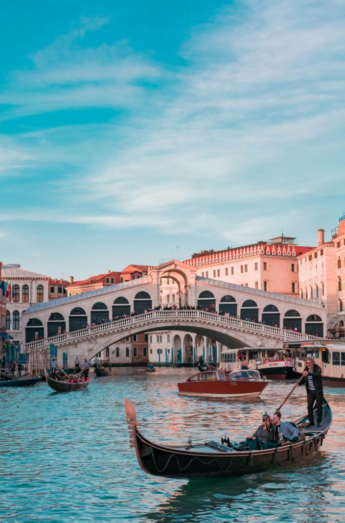 Rialto Bridge with Venice Public Transport