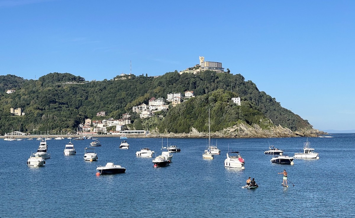 Igueldo has an old amusement park in San Sebastián