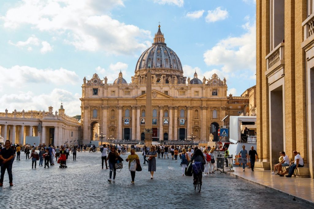 Vatican City during one day in Rome