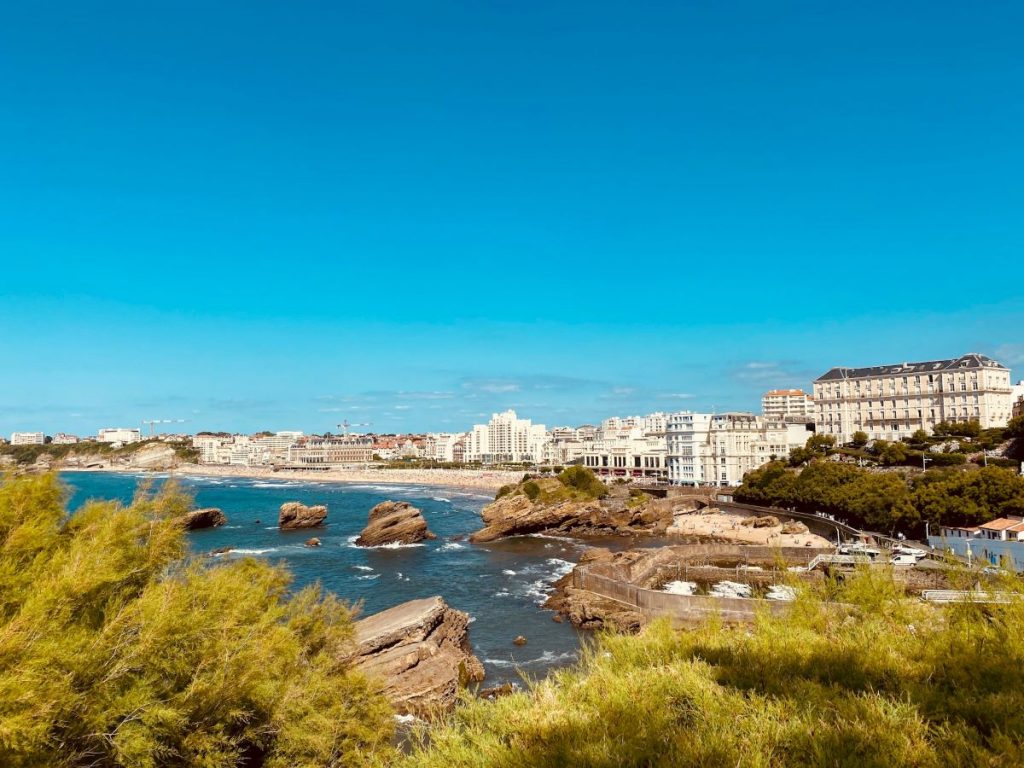 View of Biarritz, one of the many enjoyable day trips from San Sebastian.