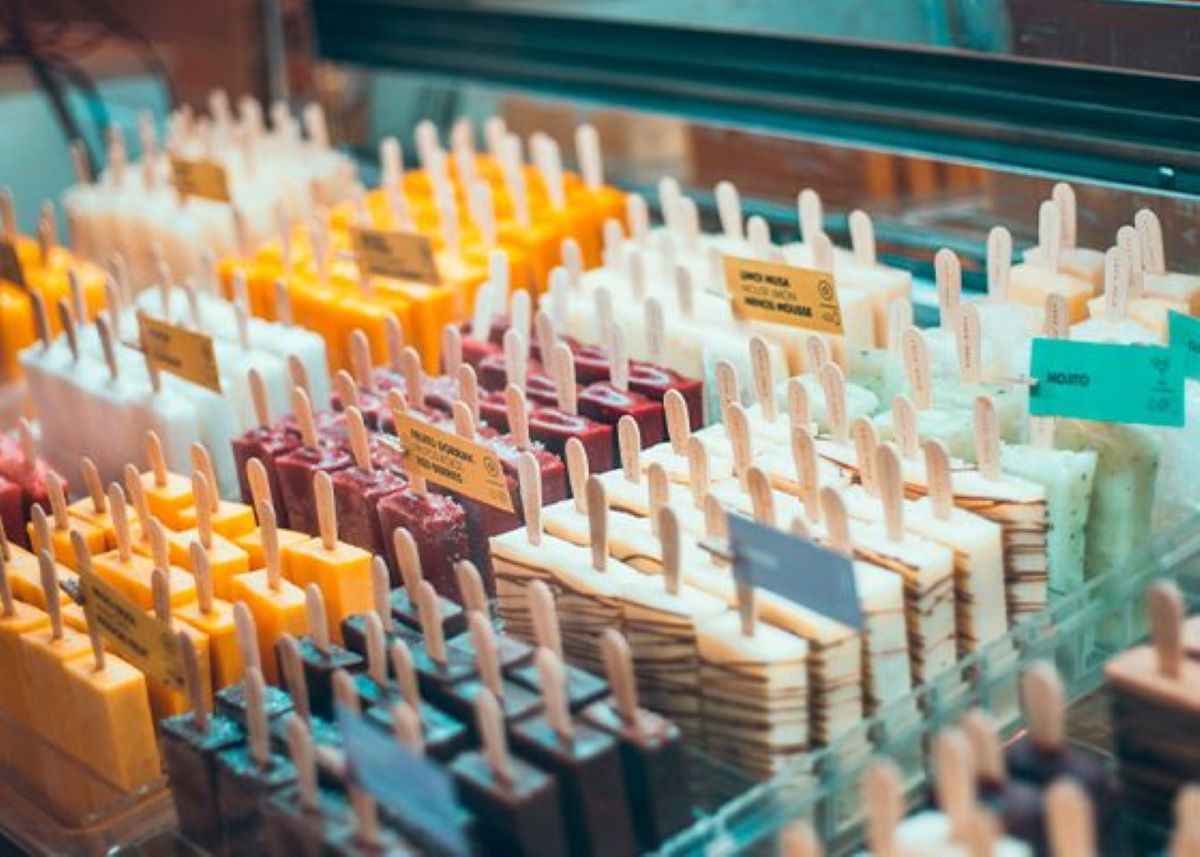 image of various ice cream pops in different colors