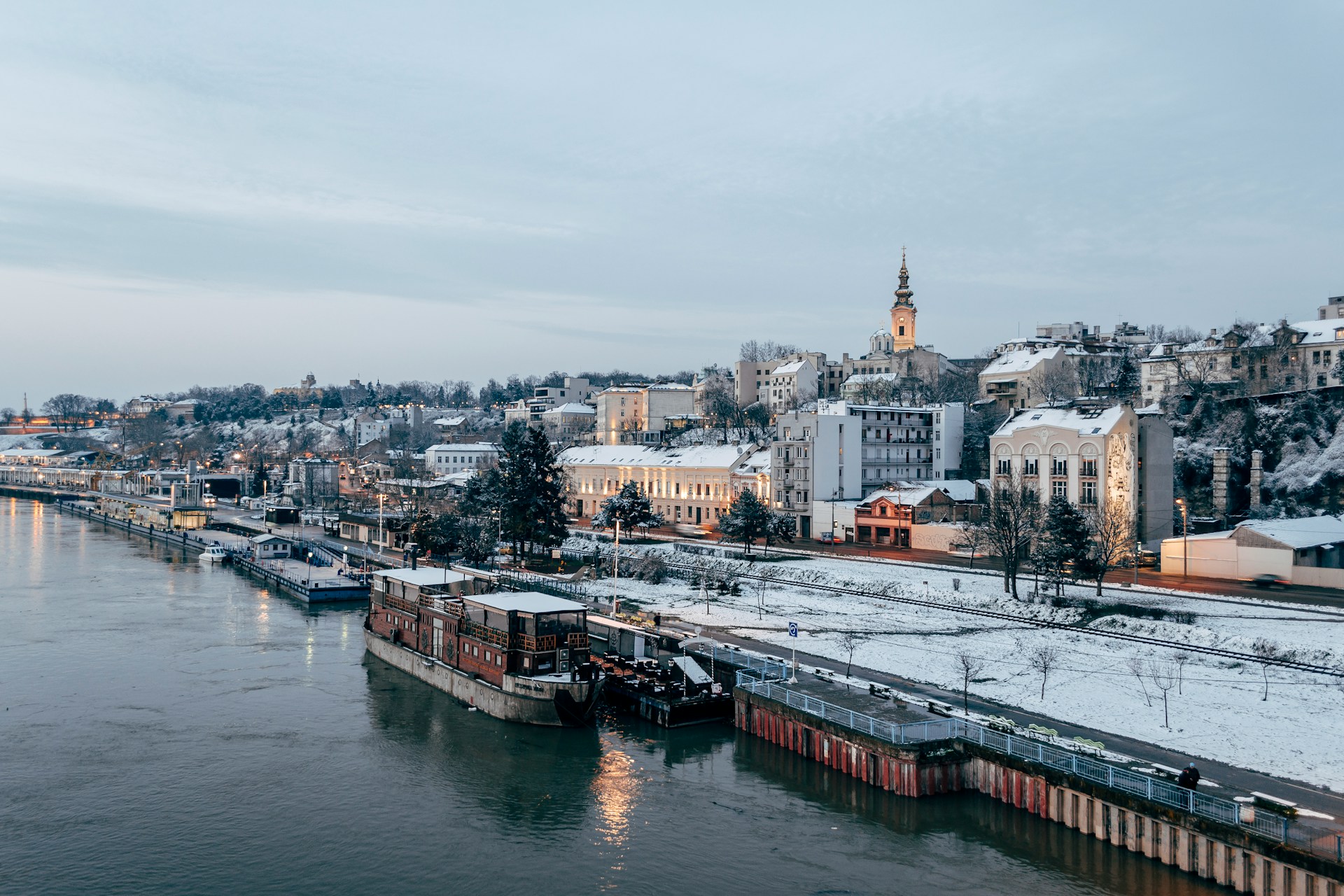 Belgrade, Serbia in winter