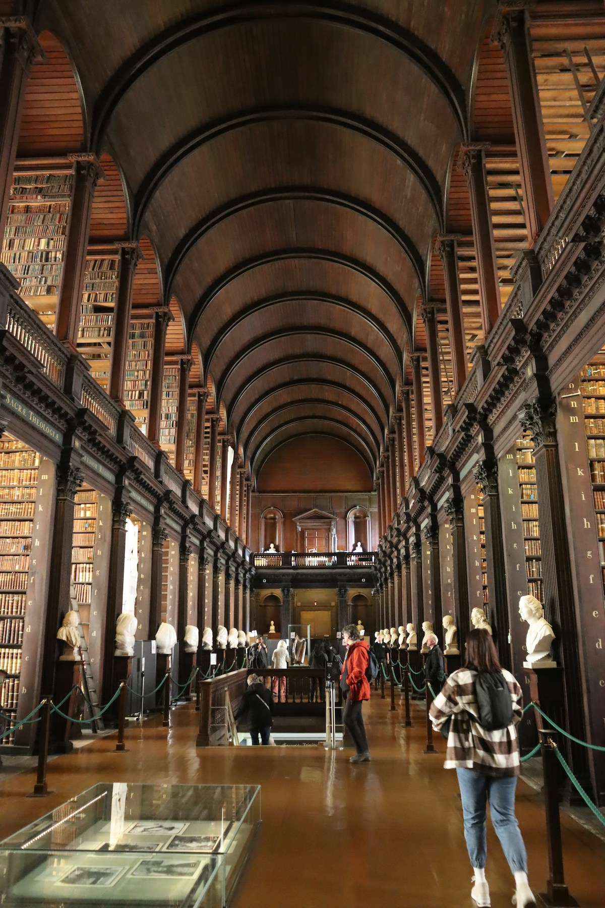 Trinity College Library with a person walking