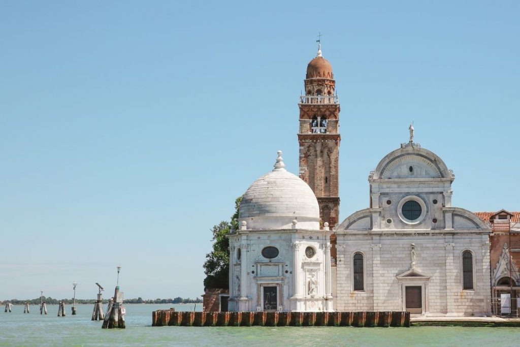 A Roman Catholic church on the Isola di San Michele near Venice.