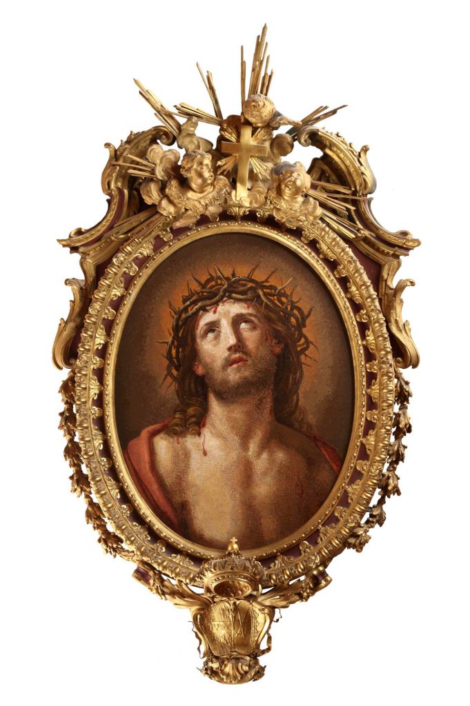 painting of jesus with thorns in his head