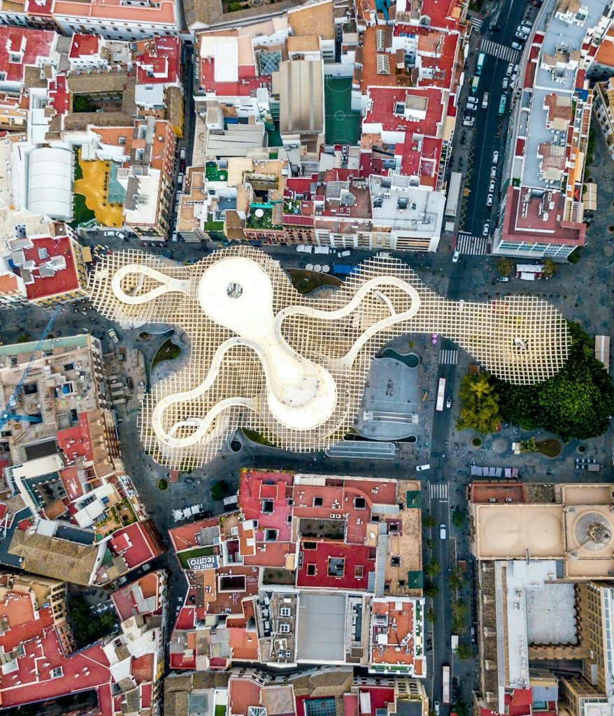 Ariel view of Seville. 