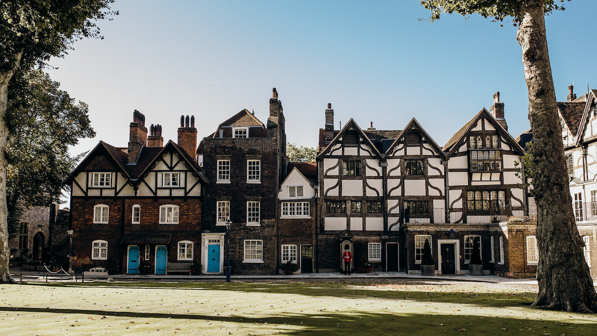 Buildings inside the Tower of London