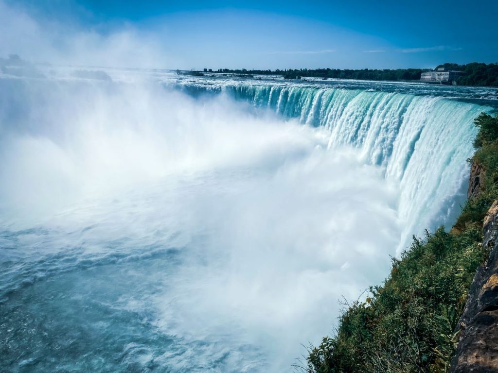 View of the Niagara Falls. 