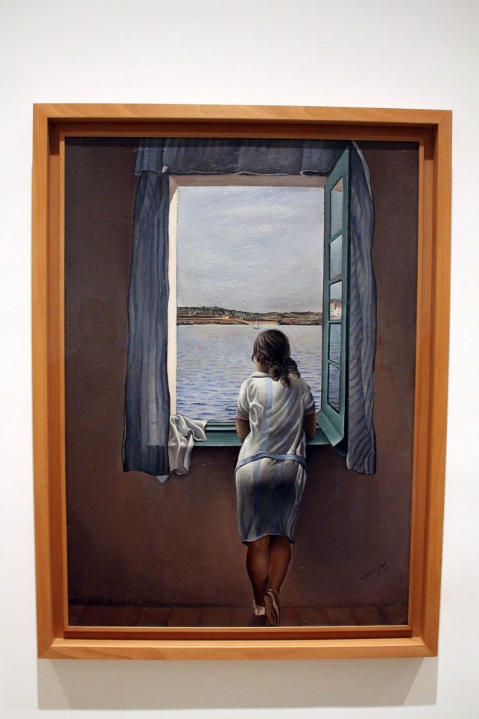 "Figure at a Window" painting at Reina Sofia. 