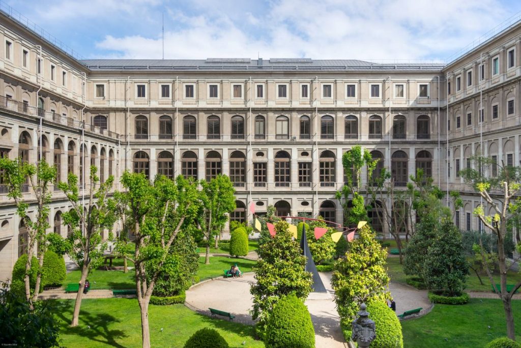 Courtyard at the Reina Sofía in Madrid. 