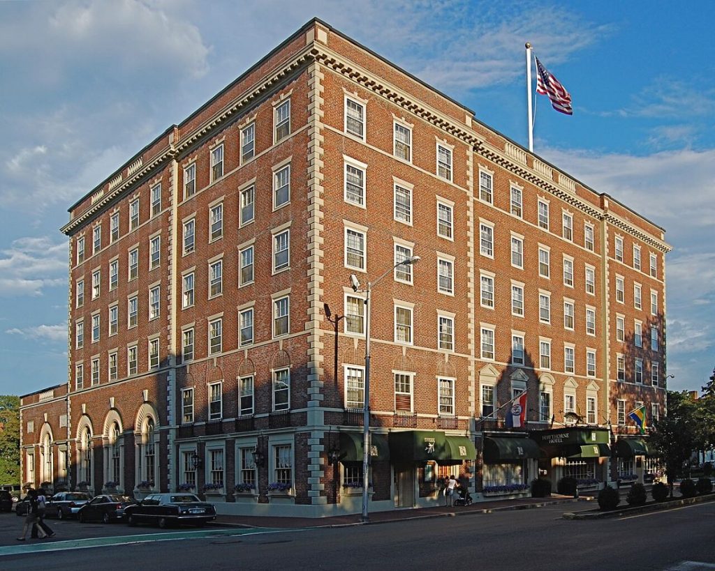 Hawthorne Hotel in Salem, one of the haunted places in Salem. 