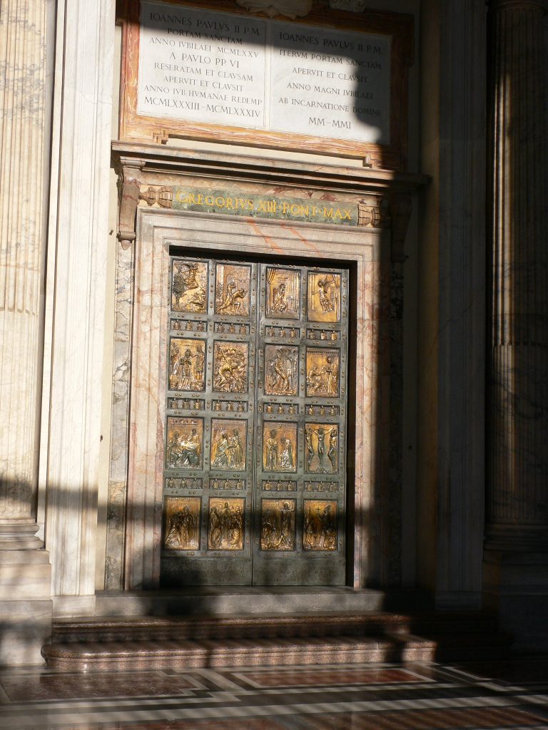 The Holy Doors, St. Peter's Basilica, Rome.