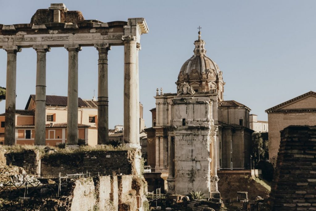 The Forum in Rome. 